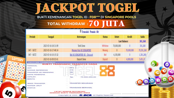 bukti jackpot togel88 #2