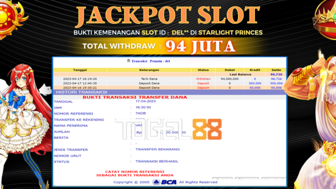 Bukti jackpot Togel88 #103