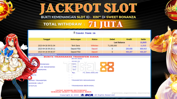 Bukti jackpot Togel88 #127