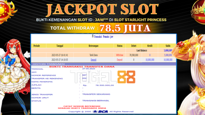 Bukti jackpot Togel88 #203