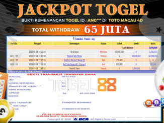 Bukti jackpot Togel88 #161