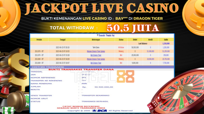 Bukti jackpot Togel88 #270