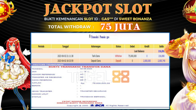 Bukti jackpot Togel88 #219