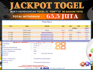 Bukti jackpot Togel88 #265