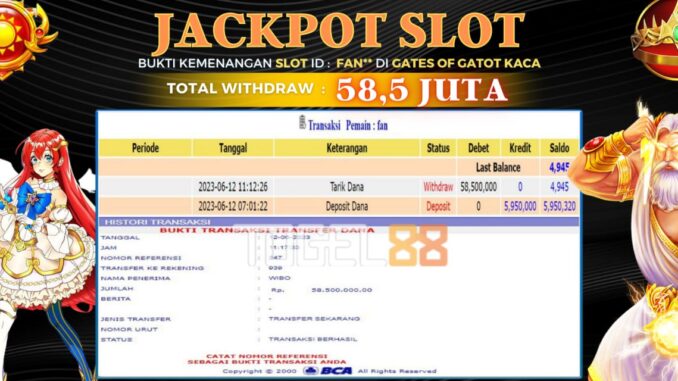 Bukti jackpot Togel88 #246