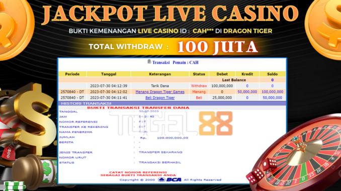 Bukti jackpot Togel88 #348