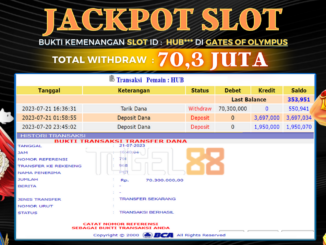 Bukti jackpot Togel88 #323