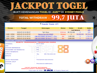 Bukti jackpot Togel88 #328